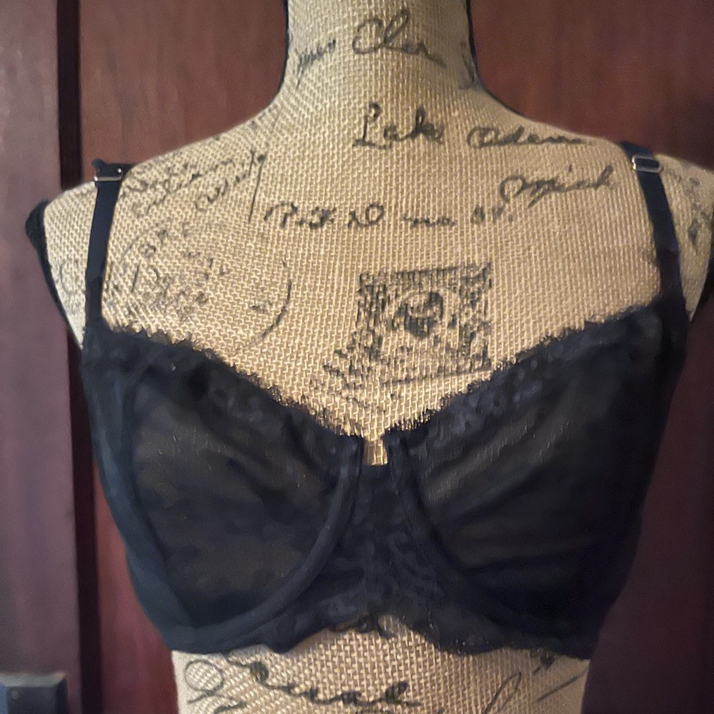 Victoria's Secret black lace bra